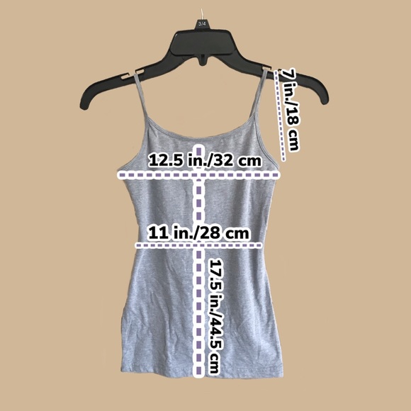 Grey cami tank - Picture 3 of 3